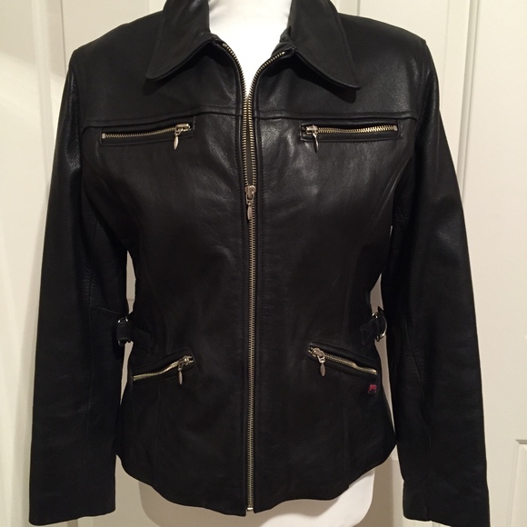 guess leather motorcycle jacket